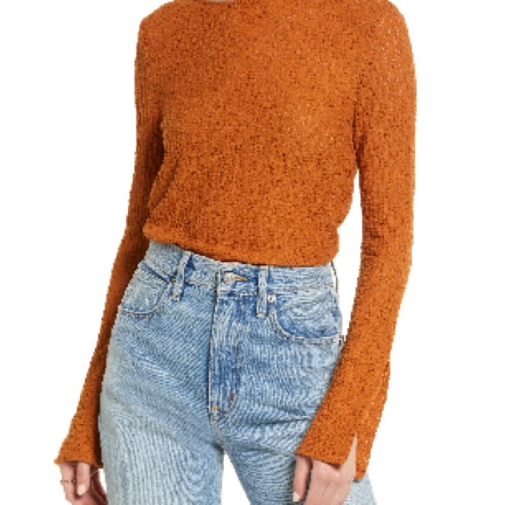 Treasure & Bond long sleeve lace top